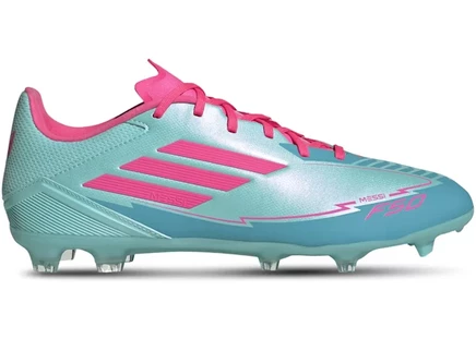 Мужские бутсы Adidas F50 League FG/MG Messi Miami, голубые/розовые