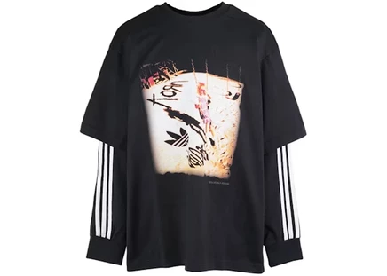 Мужской лонгслив Adidas x KoRn, черный
