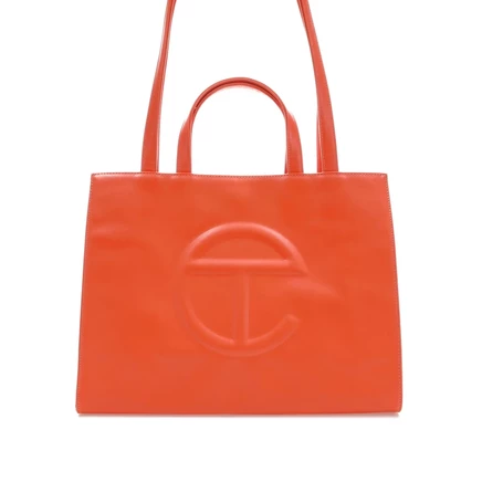 Унисекс сумка Telfar Shopping Bag средняя, оранжевая
