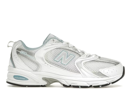 Мужские кроссовки New Balance 530, белые/серебристые/хромово-синие
