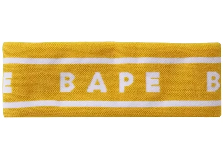 Унисекс повязка на голову Bape, желтая