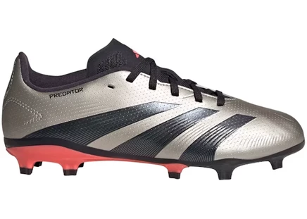 adidas Predator League FG Platinum Metallic Aurora Black Turbo (GS) platinum metallic/aurora black/turbo