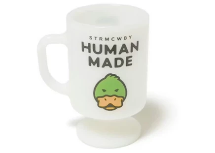 Коллекционная кружка Human Made на ножке из молочного стекла, duck