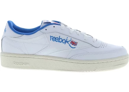 Мужские кроссовки Reebok Club C 85 Graffiti, бело-голубые