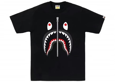Мужская футболка Bape Shark, черная
