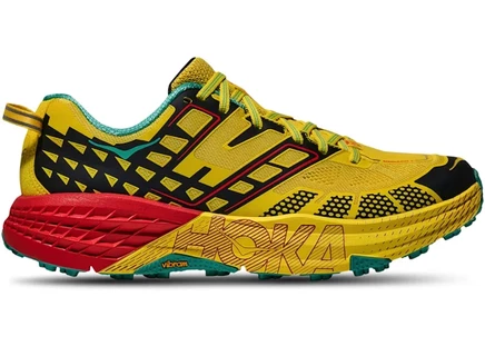 Мужские кроссовки Hoka One One Speedgoat 2, лимонно-черные