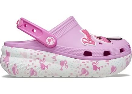 Детские кроксы Crocs Cutie Crush Clog, розово-белые