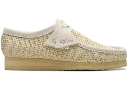Clarks Originals Wallabee Off White Mesh off white mesh