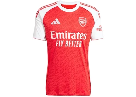 Детская домашняя футболка Adidas Arsenal 25/26, красно-белая