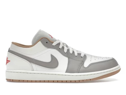 Мужские кроссовки Jordan Air Jordan 1 Low, кремовый/серый/ратан