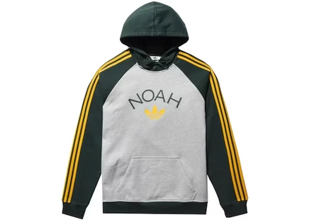 Мужская худи NOAH Core Logo Raglan, серый меланж