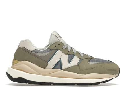 Мужские кроссовки New Balance 57/40, серо‑хаки/синий