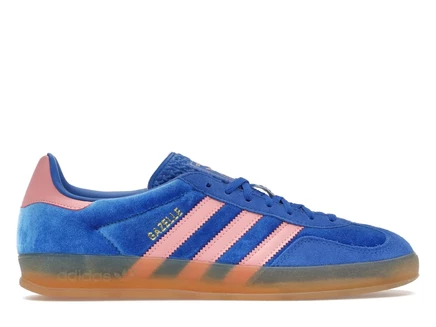 Женские кроссовки Adidas Gazelle Indoor, голубые/розовые