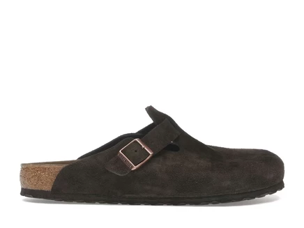 Мужские сабо Birkenstock Boston замшевые, мокка