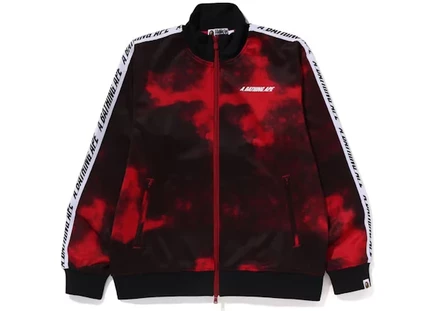 Мужская спортивная куртка Bape тай-дай, красная