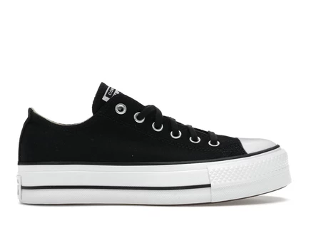 Женские кроссовки converse chuck taylor all star lift platform low, черно-белые