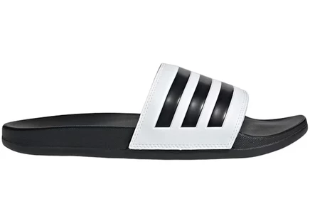 Мужские сланцы Adidas Adilette Comfort, бело-черные