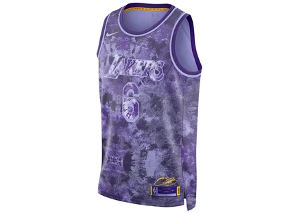 Мужская майка Nike LeBron James Lakers, фиолетовая