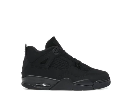 Детские кроссовки Jordan 4 Retro Black Cat, черные
