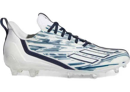 Мужские бутсы Adidas Adizero, бело‑темно‑синие