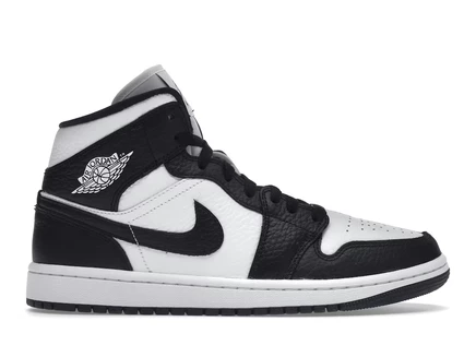 Женские кроссовки Jordan 1 Mid Split, черно-белые