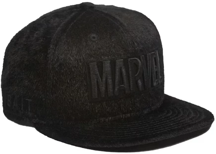 Мужская кепка New Era Black Panther под мех, черная