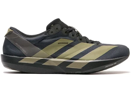 Мужские кроссовки Adidas Adizero Adios 9, черно-оливковые