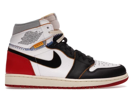 Мужские кроссовки Jordan 1 Retro High Union Los Angeles, черно-белые