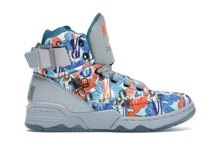 Мужские кроссовки Ewing 33 Hi Mache Ace Ventura, серо-оранжево-синие