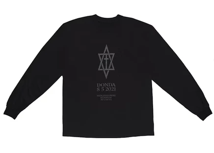 Мужской лонгслив Kanye West DONDA August 5, черный