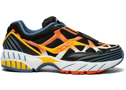 Мужские кроссовки Saucony Grid Web, черно-оранжевые