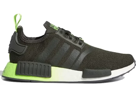Детские кроссовки Adidas NMD R1 Star Wars Yoda, зеленые