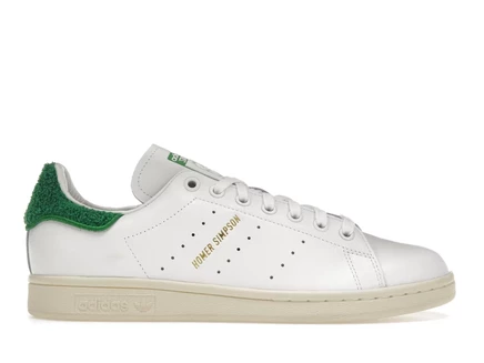 Мужские кроссовки Adidas Stan Smith «Homer Simpson», белые/зеленые