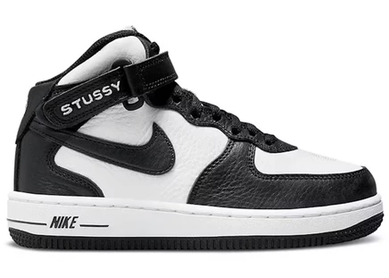 Детские кроссовки Nike Air Force 1 Mid, серо-черно-белые
