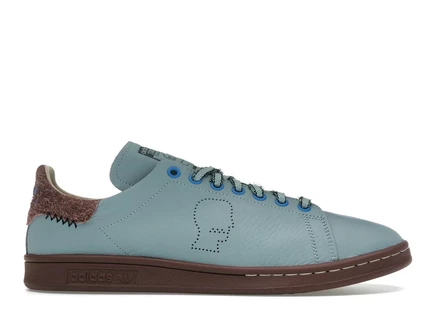 Мужские кроссовки Adidas Stan Smith Brain Dead, светло-голубые
