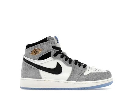 Детские кроссовки Jordan 1 Retro High OG All-Star, светло-серый/королевский синий/черный