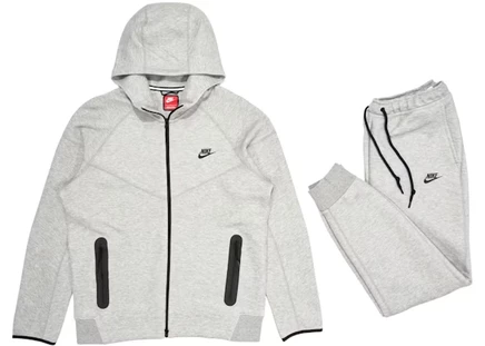 Мужской костюм Nike Tech Fleece Full-Zip, темно-серый/черный