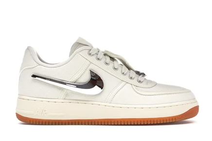 Мужские кроссовки Nike Air Force 1 Travis Scott, кремовые