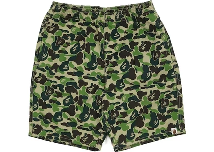 Мужские пляжные шорты Bape ABC Camo, зеленые