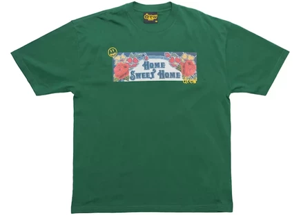 Мужская футболка Drew House Home Sweet Home, тёмно-зелёная