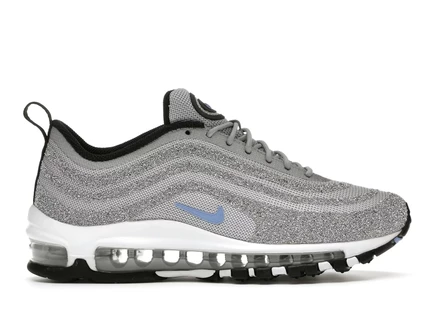 Женские кроссовки Nike Air Max 97 Swarovski, серебристые/Polar Blue
