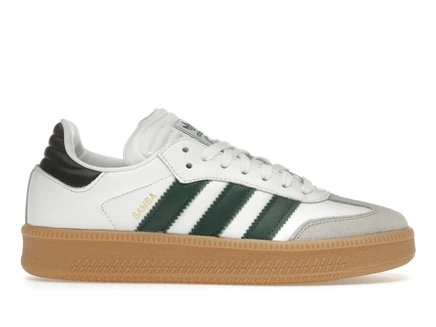 Мужские кроссовки Adidas Samba XLG, бело‑зеленые