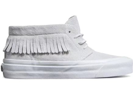 Женские кроссовки Vans Chukka Moc DX замшевые, белые