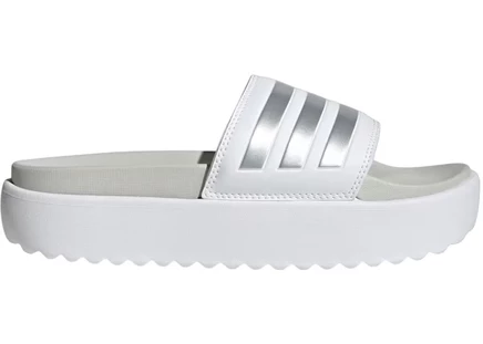 Мужские шлепанцы Adidas Adilette Platform, бело-серые