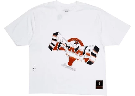Унисекс футболка Travis Scott Texas Longhorns, белая