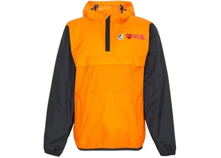 Мужская ветровка Comme des Garcons x K-Way Hood Rain II, оранжевая