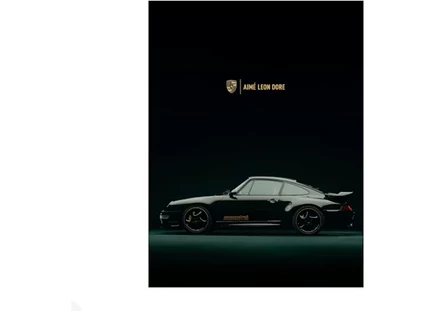 Постер Aime Leon Dore Porsche 993 Turbo, разноцветный