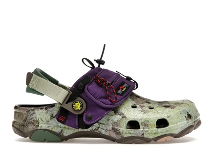 Мужские кроксы Crocs All-Terrain Bodega, зелено-фиолетовые