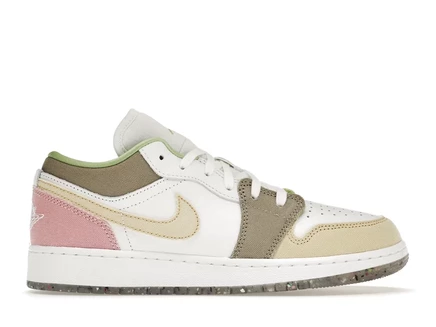 Jordan 1 Low Pastel Grind Vivid Green (GS) white/white/vivid green