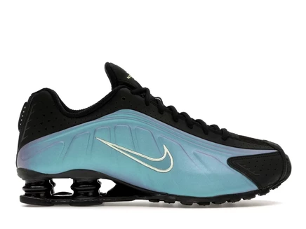 Мужские кроссовки Nike Shox R4, сапфирово-лаймовые